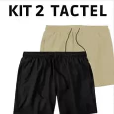 Kit 2 Bermudas Tactel/Elastano Premium P ao G3 - Conforto e Estilo