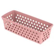 Cesto Multiuso Comprido Retangular Rosa 1044 Uninjet