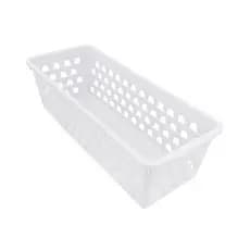 Cesto Multiuso Comprido Retangular Branco Uninjet0694
