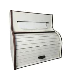 Porta Pão Com Suporte Papel Toalha 2 Em 1 Cozinha Bancada Organizador  Porta Bolos e Biscoitos