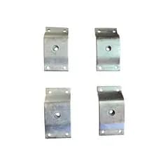 Kit Jogo 4 Chapinha Chapa inclinada Fixação Base Metal Aço para Inclinação Chanfrada Pé Móveis, Pés Palito