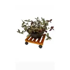 Suporte para vaso de planta cor mel