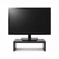 Suporte Monitor Madeira Eucalipto Mesa cor Tabaco