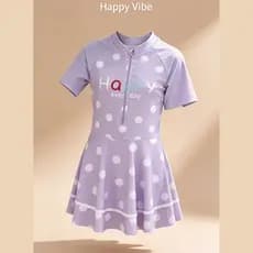 Maiô Feminino De Bolinhas De Uma Peça | Cuecas Integradas De Secagem Rápida Rosa Roxo Branco