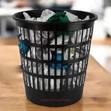 Kit 10 Lixeiras 10 Litros Preto Cesto Roupas Suja Banheiro Lavanderia Resistente Multiuso Atacado