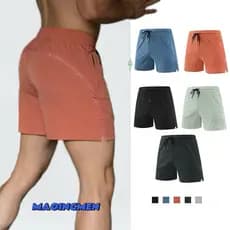 [MAOINGMEN] Bermuda Masculina Adulto de secagem rápida respirável Levantar as nádegas Calções de treino Corrida