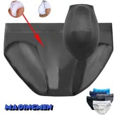 Cueca Slip Masculino De Copo de cinto respirável seda gelada deampliar Roupa interior desportiva protecção das virilhas