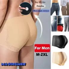[MAOINGMEN] Cueca Boxer Masculino De Respirabilidade da Malha O Falso Bumbum Masculino Levanta Roupa Íntima Masculina Bo