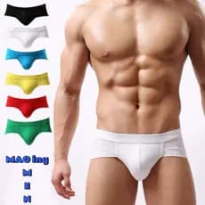 [MAOINGMEN] Cuecas masculinas cintura baixa Modal U-convexo bolsa grande aparência grande Anti-estrangulamento calças de