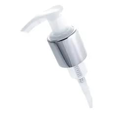 10 Válvulas Pump Bico De Pato Luxo Shampoo/Sabonete Pra Frasco Rosca 24/415 Cor Prata