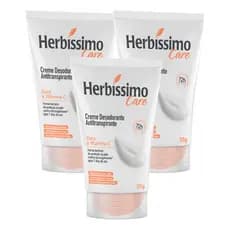 Kit 3 Creme Desodorante Bisnaga Coco E Vitamina C Herbíssimo