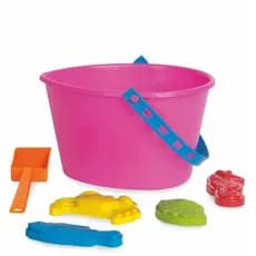 Baldinho de Praia Colorido Criança Infantil