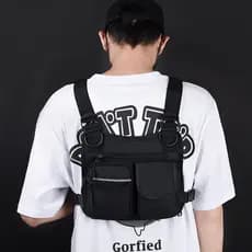 Mochila tática leve e versátil para atividades ao ar livre - bolsa de peito masculina esportiva