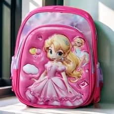 Mochila Infantil Escolar Menina e Menino Desenho Efeito 3D 30CM