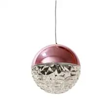 Luminária Pendente Rosa Globo Lavabo Mesa Sala Quarto Cabeceira
