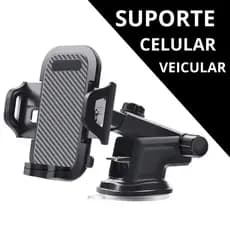 Suporte de Celular para Carro com Ventosa Painel Parabrisa Ajustável Universal