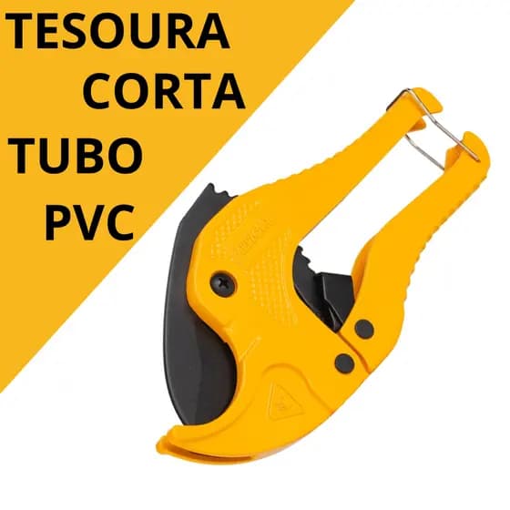 Cortador de Tubo PVC 40mm Alicate Tesoura para Cano PEX PEAD Corte Rápido