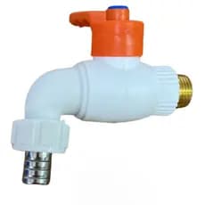 Torneira para Jardim com Saída para Mangueira Plástica Leve e Fácil de Instalar