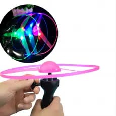 Brinquedo Ovini Disco Voador Led Lançador