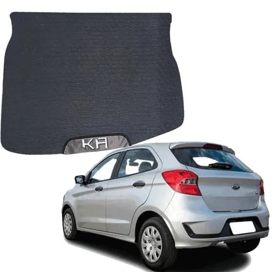 TAPETE EMBORRACHADO PARA PORTA MALA MALAS ESPECIFICO DO CARRO FORD KA 2015 A 2021 HATCH
