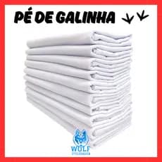 Pano De Prato Branco O Legitimo Kit Com 10 Peças Pano de Prato Grosso Pé de Galinha