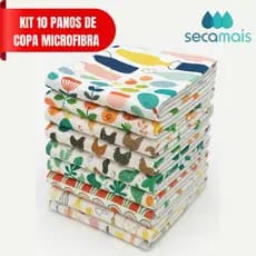 Kit Pano De Prato Premium Microfibra SECA MAIS Super Absorvente GRANDE