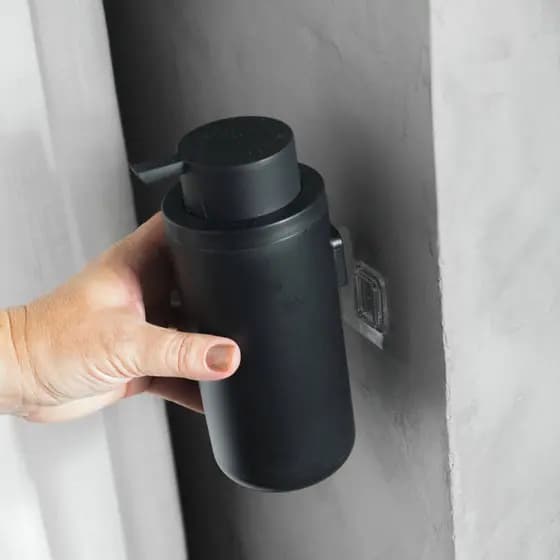 Dispenser Sabonete Liquido Shampoo Condicionador Suporte Parede 500ML Sem Furos - Ou