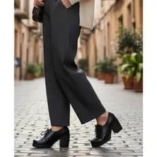 Mocassim Feminino Salto Médio Sola Tratorada envio imediato .