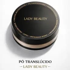 Lady Beauty Pó Translúcido – Efeito Matte Controle de Oleosidade e Acabamento Profissional para Maquiagem