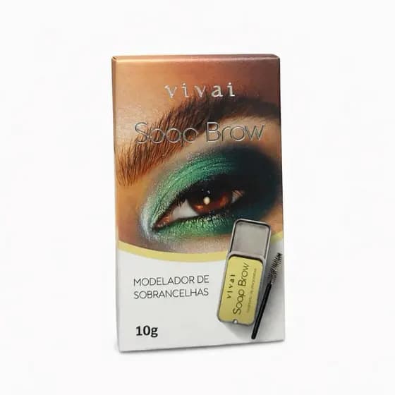 Modelador de Sobrancelhas vivai soap brow 10g – Fixação Forte, Efeito Laminado, Sobrancelhas Perfeitas e Naturais