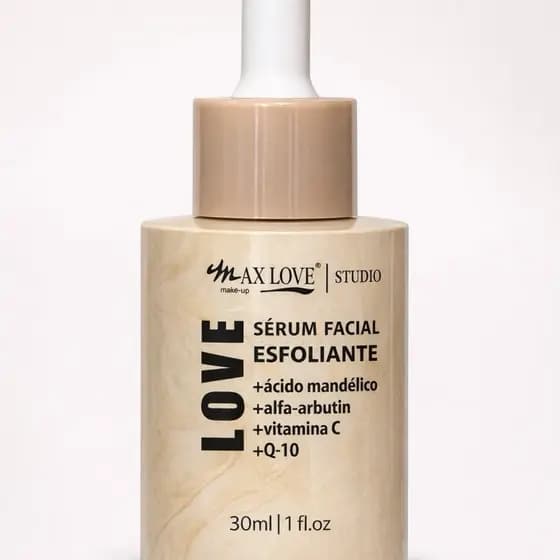 Sérum Facial Esfoliante Max Love 30ml Ácido Mandélico Alfa Arbutin Vitamina C Anti Manchas e Renovação da Pele