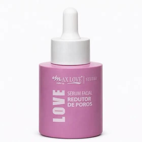 Max Love Studio Sérum Facial Redutor de Poros 30ml Efeito Blur Pele Lisa Controle de Oleosidade