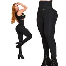 Calça legging modeladora zero Transparência fitness moda feminina disfarça celulite empina bumbum atividade fisica