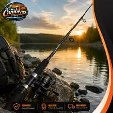 Vara de Pesca Telescópica Camaro Tele Spin LUMIS –  Leve e Resistente