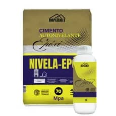 kit cimento nivela epoxi 70MPA autonivelante para pisos 20kg + resina