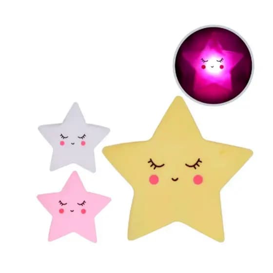 Luminária Luz Quarto Estrelar Abajur Infantil decore o quarto de forma segura e aconchegante