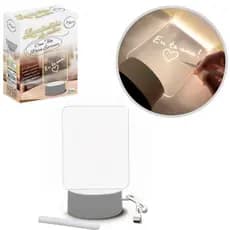 Luminária de Escrever Recados Led 3D Caneta Lousa Quadro Mesa 50un