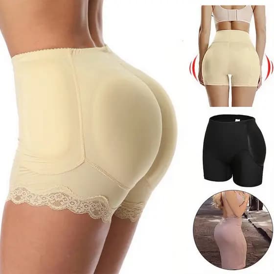 Calcinha Feminina Com Cinto Modelador De Bumbum De Enchimento De Quadril Levanta