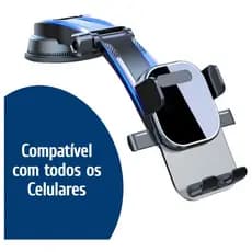 Suporte Veicular para Celular com Braço Articulado e Rotação 360° – Eletromex EL-1923