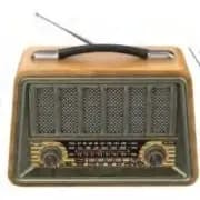 Rádio Retrô Clássico AD-8528 – 3 Bandas AM/FM/SW com Bluetooth e Bateria Recarregável