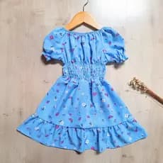 Vestido Infantil Ciganinha Verão Fresquinho DIVERSAS ESTAMPAS Não Amassa