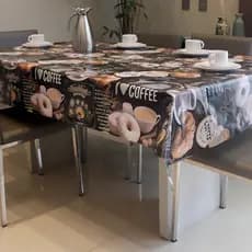 Toalha de Mesa Plástica 4 Lugares Térmica PVC 1,00 X 1,40 - Várias Estampas