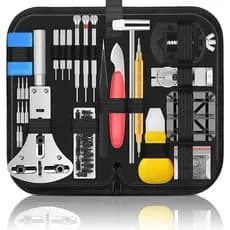 Kit Conjunto De 147 Peças De Reparo De Relógio Kit Completo De Ferramentas Para Relojoeiro