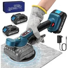 Maquina De Assentar Piso Elétrica Recarregável 5 velocidades ajustáveis Com 2 Baterias 21v Linha Premium
