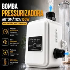 Bomba Pressurizadora Automática 150w para Chuveiro e Torneira Solução para Baixa Pressão de Água Instalação Fácil