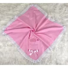 Manta Para Bebê Maternidade Bordada Masculino Feminina 100% Algodão Natural Fustão