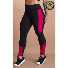 Calça Legging Feminina Fitness Esportiva Com Faixa Lateral Academia GJR Modas