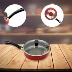 Frigideira Enjoy Reta 20cm com Tampa de Vidro