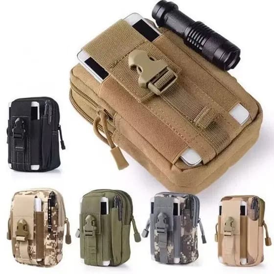 Bolsa tática de cintura, militar, esportiva, para celular, montanhismo, ciclismo, corrida, à prova d'água, durável
