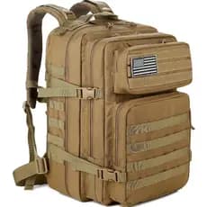 Mochila Masculina Militar Tática Reforçada Espaçosa Mala Lona Camping Trilha Alto Armazenamento Aventura Resistente（002）